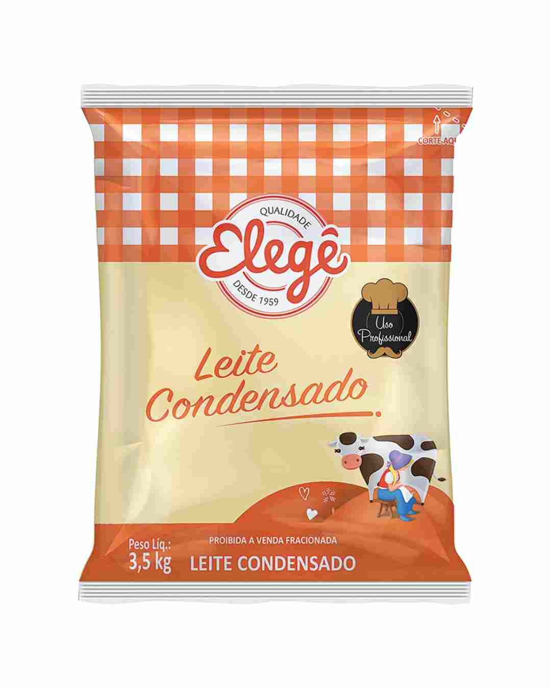 Leite Condensado Elegê bag 3,5kg